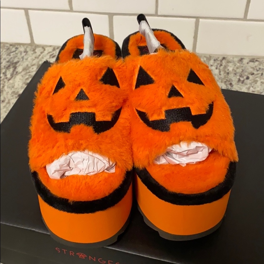 *Strange Cvlt Lilly JOL Orange Black Platforms